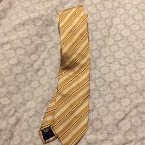 Hugo Boss Gold Yellow Striped Tie
